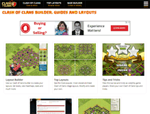 Tablet Screenshot of clashofclans-tools.com